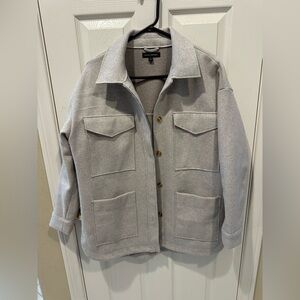Banana Republic Light Taupe gray Women's Shirt Jacket